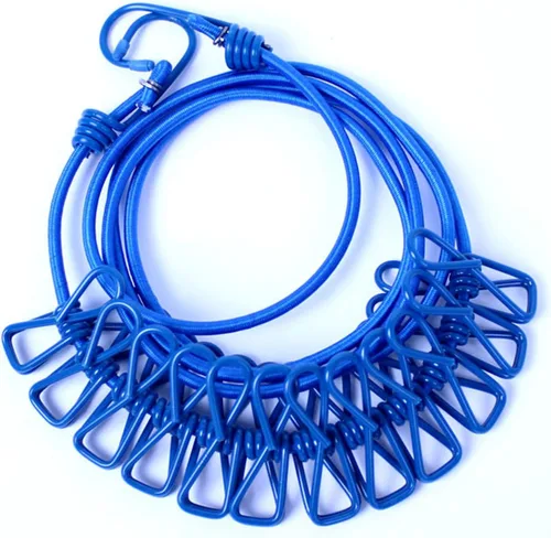 Miniatura 2 de ALINNA Tendedero portátil retráctil, tendedero de viaje con 12 pinzas para la ropa para secar en interiores, accesorios de campamento al aire libre