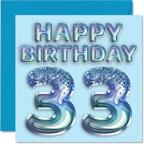 Miniatura 85 de Stuff4 Tarjeta de primer cumpleaños para niños, globo de fiesta con purpurina azul, tarjetas de feliz cumpleaños para niño de 1 año, nieto, hijo, 57