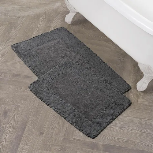 Miniatura 23 de Laura Ashley Ruffle tapete para baño de algodón de 17 x 24 pulgadas