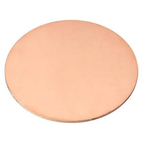 Miniatura 28 de uxcell Hoja de cobre puro, 4 piezas de 2 x 0.04 pulgadas, calibre 18 T2, placa redonda de metal de cobre para manualidades, reparaciones eléctricas