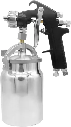 Miniatura 2 de HVLP - Pistola pulverizadora de sifón de pintura de aire, boquilla de 0.071 in, capacidad de 1000 cc para pintura profesional de automóviles