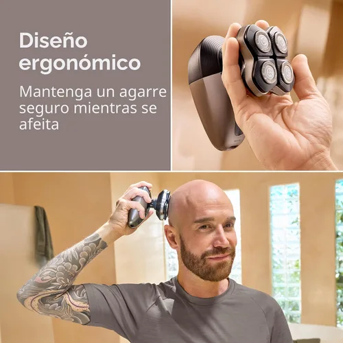 Miniatura 5 de Philips Norelco Head Shaver Pro 9000 Series - Afeitadora de calavera para hombres y mujeres, cabezal flexible de 360° y cuchillas ComfortCut para un