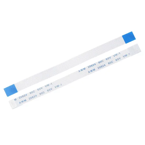 Miniatura 53 de uxcell Cable plano flexible, 10 pines de 0.020 in de paso de 5.906 in FPC FFC cable de cinta flexible para TV LCD, reproductor de DVD, laptop, 5