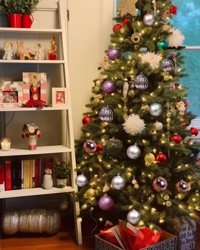 Miniatura 122 de AMS Esferas de Navidad de 2.36 pulgadas/60mm, 34 unidades, adornos grandes, decoraciones para fiestas, inastillables, colgantes festivos para Negro