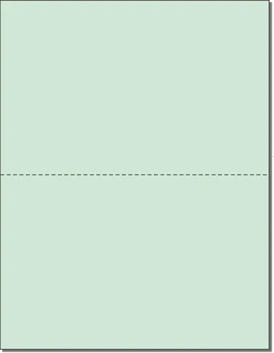 NextDayLabels - Paquete de 500 hojas, papel perforado tamaño carta de 8 1/2 x 11 pulgadas (verde, perforación de 5 1/2 pulgadas)