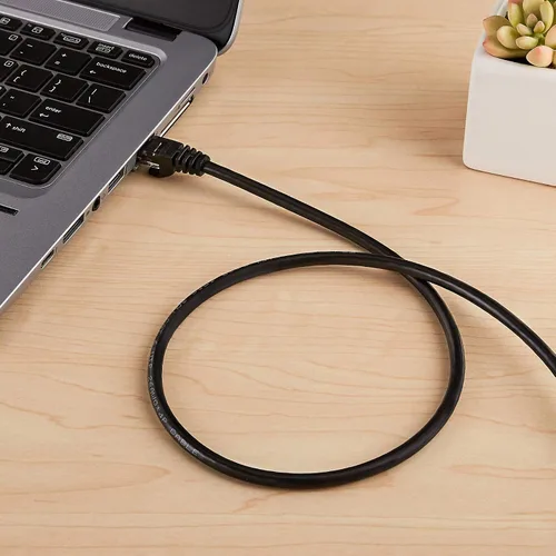 Miniatura 4 de Amazon Basics - Cable de conexión Ethernet RJ45 Cat 6, cable de alta velocidad de 10 Gbps, 250 MHz, sin enganches, 10 pies, negro para impresora