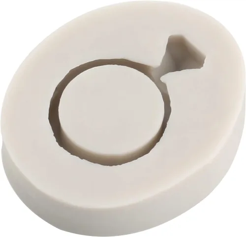 Miniatura 5 de Sijiangmold Molde de fondant de corazón MR MRS I DO, molde de silicona para decoración de tartas, molde de anillo de copa de vino de champán