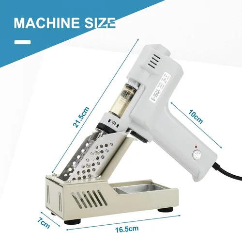 Miniatura 3 de Pistola desoldadora S-993A 110V 100W 50HZ Pistola desoldadora eléctrica Pistola succionadora de soldadura Pistola succionadora de estaño con bomba
