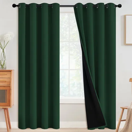 Miniatura 180 de SimpleHome - Cortinas opacas 100% para recámara, cortinas de ventana con ojales beige, con aislamiento térmico, cortinas de oscurecimiento