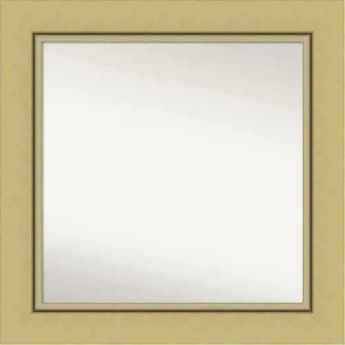 Miniatura 69 de Amanti Art Landon Gold Espejo de baño, espejo de pared o espejo de tocador de baño sobre el fregadero (26.25 x 26.25 pulgadas) Espejo no biselado