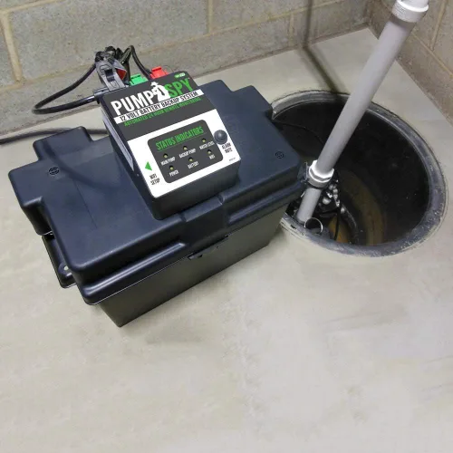 Miniatura 7 de PumpSpy PS2000C SmartPump combinación premontada con conexión Wi-Fi, bomba de sumidero primaria de 1/2 HP y bomba de sumidero de reserva de batería
