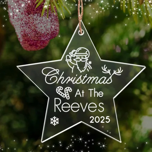 Miniatura 5 de Adornos personalizados para árbol de Navidad, decoración de Navidad personalizada para el nuevo hogar, nombres grabados de miembros de la familia