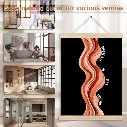 Miniatura 2 de Lienzo decorativo inspirador de salud mental para colgar pósteres, impresiones abstractas positivas para decoración de pared para terapia