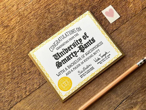Miniatura 4 de Noteworthy Tarjeta de felicitación de felicitaciones Smarty-Pants