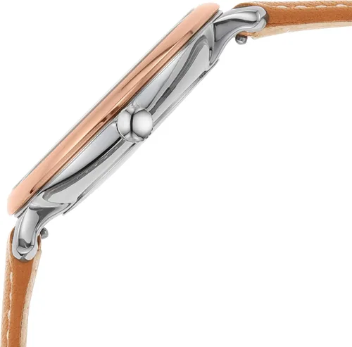 Miniatura 2 de Fossil Reloj Jacqueline de cuarzo de acero inoxidable y cuero para mujer Jacqueline ES5207 - Reloj de 3 manecillas