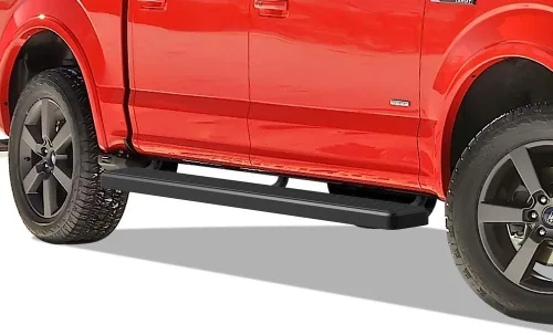 Miniatura 17 de APS Estribos negros compatibles con Ford F-150 2015-2026 SuperCrew Cab & F-150 Lightning 2022-2026 & F-250 F-350 Super Duty 2017-2026 Crew Cab