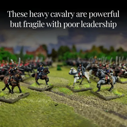 Miniatura 6 de Wargames Delivered - Warlord Games Black Powder War - Batallas épicas: Waterloo: Brigada de Caballería Pesada Británica, Revolucionarios Soldados