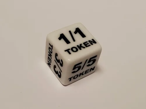 Miniatura 3 de 5 nuevos dados de fichas de criatura para magia: The Gathering 1/1 Token a 6/6 - ¡Fácil de leer incluso en toda la mesa! Dados CCG MTGken