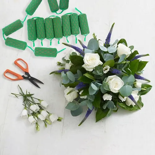 Miniatura 4 de Prashent Guirnalda de espuma húmeda floral de 9.2 pies para flores frescas, espuma húmeda floral para decoración del hogar, jardín, boda, puerta