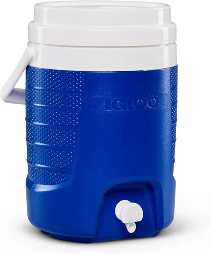 Miniatura 10 de Igloo Bidón para bebidas, de 5 galones, con tapa que sirve como asiento, y válvula para servirse. Naranja