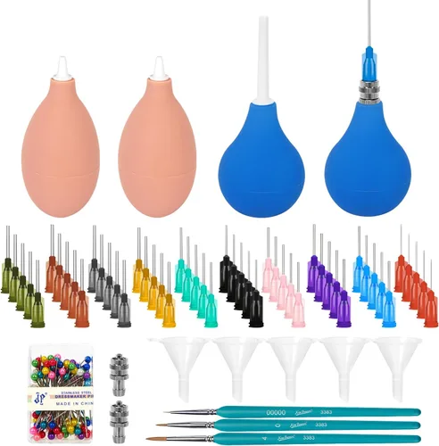 LAMPTOP 164 herramientas decorativas de cerámica de arcilla, suministros de herramientas de cerámica, juego de aplicador de precisión de esmalte,