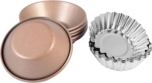 12 moldes para tartas de huevo, molde de ondulación antiadherente, molde portugués para tartas, molde de pudín, molde de gelatina, forma