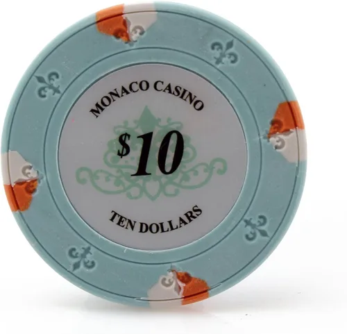Miniatura 5 de Versa Games Monaco Casino - Fichas de póquer de arcilla en 0.48 oz - Paquete de 50 - (elegir color)
