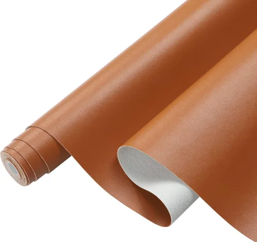 Miniatura 22 de Picheng Sábanas lisas de piel sintética de color sólido de 13.8 x 53 pulgadas, rollo de piel sintética suave muy adecuado para hacer manualidades