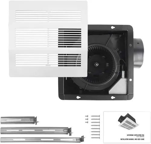 Miniatura 2 de BV Extractor de baño 200CFM - 2.0 Sones, cuello de conducto de 6 pulgadas, habitaciones de hasta 200 pies cuadrados Ventilador de ventilación