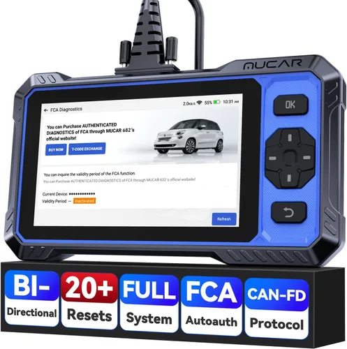 Escáner OBD2, herramienta de diagnóstico de automóvil asistida por IA mucar 682, herramienta de escaneo bidireccional automotriz, escáner de