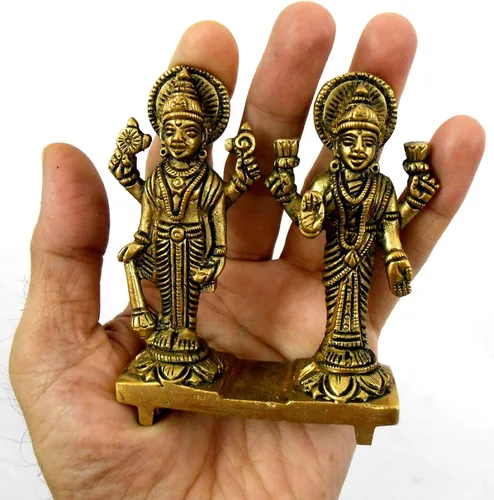 Miniatura 11 de Craftsofindia Goddess Durga - Estatua pequeña de latón, decoración divina, escultura hindú hecha a mano de 3 pulgadas para el altar del hogar