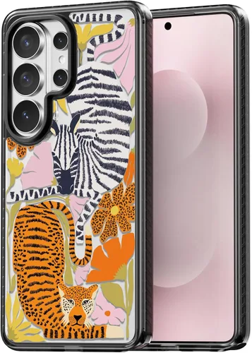 Miniatura 136 de Rosarnnah Funda compatible con Samsung Galaxy S24 Ultra, bonita estética, a la moda, divertida funda con estampado de gatito y gato, duradera a