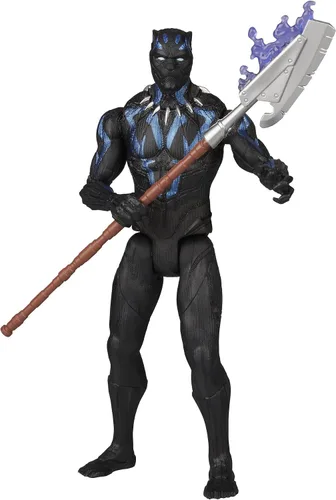 Miniatura 6 de Marvel Black Panther - Traje Vibranium (6 pulgadas), color negro