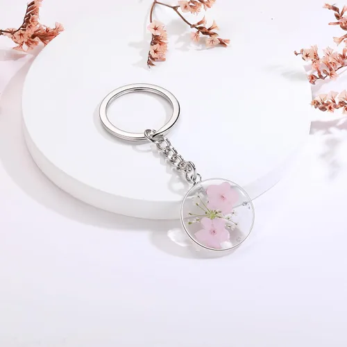 Miniatura 16 de Pressed Flower Keychain Charms Forget-Me-Not Keychain Personalized Handmade Keychain Gifts for Her