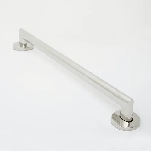 Miniatura 3 de Coronado Designer - Barra de agarre ovalada para ducha de baño de 24 pulgadas con esquinas en inglete, pulida Pulido