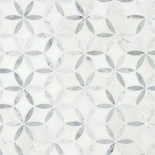 Miniatura 30 de MSI Verona Patrón Dorado 12 pulg. x 12 pulg. Azulejo de Mosaico de Mármol Montado en Malla para Pared de Baño, Piso, Salpicadero de Cocina y Verona