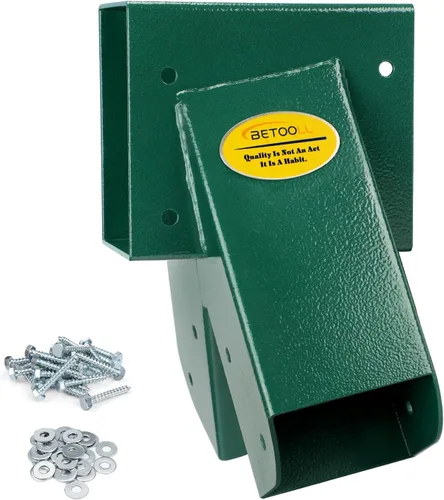 Miniatura 9 de BETOOLL - Juego de 2 soportes para columpio en forma de A con herramientas de montaje (verde)