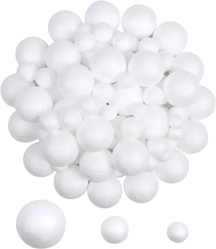 Miniatura 12 de LOMIMOS 24 bolas de espuma, bolas redondas blancas de 2.0 in/2 pulgadas para arreglos florales, artes y manualidades, suministros de bricolaje