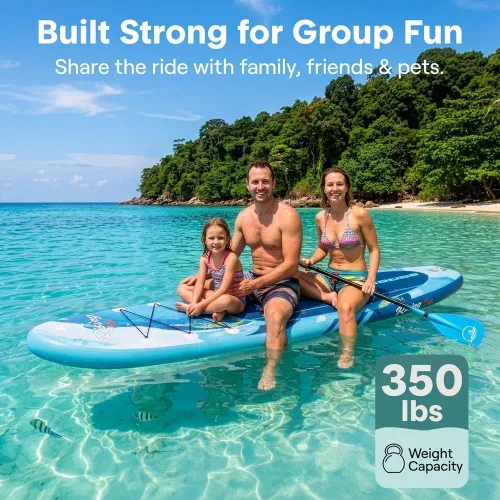 Miniatura 2 de SereneLife Tabla de Paddle Inflable de Pie - Diseño Amplio y Estable, Cubierta Antideslizante para Adultos y Jóvenes con Accesorios Premium
