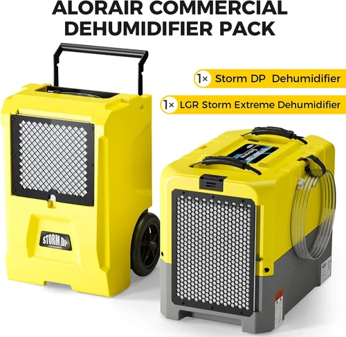 Miniatura 2 de ALORAIR LGR - Paquete de deshumidificadores comerciales con bomba y manguera de drenaje para garaje, sótanos, reparación de daños por agua