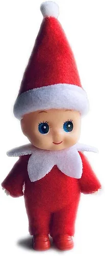 Miniatura 6 de WULEEUPER - Muñeca pequeña de elfo bebé Decoración navideña de elfo en miniatura Regalo para recién nacido Muñecas de bebé que crecen con pies