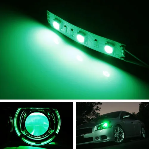 Miniatura 7 de 3-SMD Cintas LED para focos proyectores delanteros, Verde