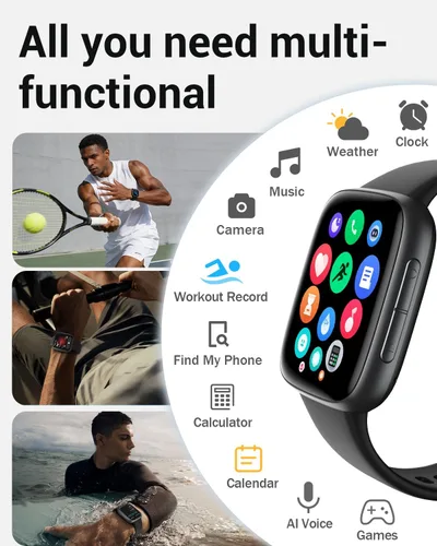 Miniatura 7 de Reloj inteligente para mujer, 1.85 pulgadas AMOLED con pantalla ultra transparente compatible con iPhone/Samsung/Android, más de 100 modos