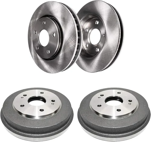 Miniatura 9 de Detroit Axle - Rotores de freno traseros para Volkswagen Beetle Jetta Golf SportWagen Audi A3 2010 2011 2012 2013 2014 2015 2016 2017 2018 2019