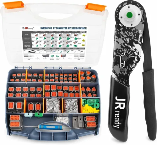 Miniatura 9 de JRready DW5007-03 Kit de conectores Deutsch,Conector DT 2 pines,3 4 6 8 12 pines gris IP68 conectores de cable eléctrico impermeables