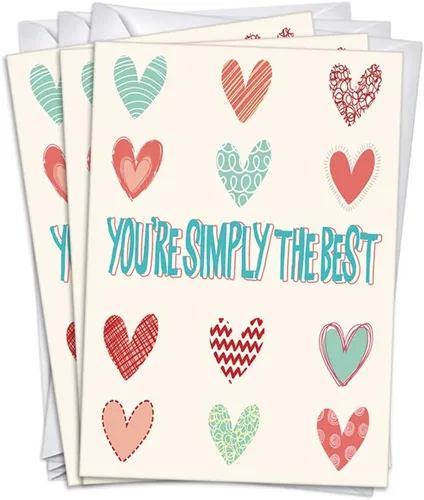 Miniatura 29 de Wright Home & Gift Divertidas tarjetas de felicitación del día de San Valentín/Galentines Paquete de 20 unidades a granel + 20 sobres (5 x 7)