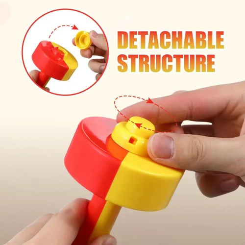 Miniatura 3 de Toddmomy Par de mancuernas para niños, mini barra de plástico, equipo de fitness para educación temprana, gimnasio en casa, entrenamiento de fuerza