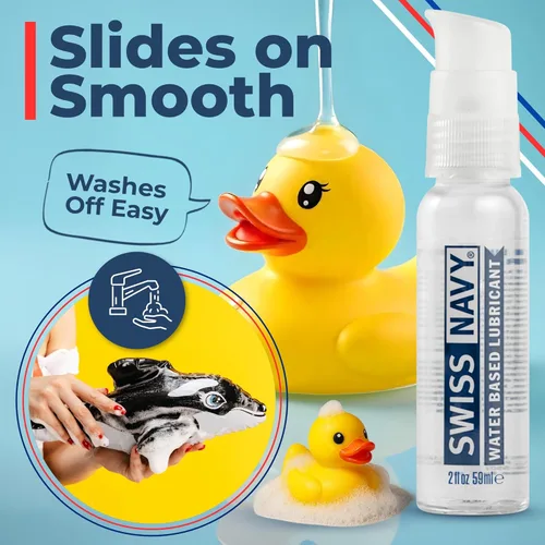 Miniatura 3 de Swiss Navy Lubricante Premium a Base de Agua - 2 oz - Gel Lubricante para Hombres, Mujeres y Parejas - Seguro para Juguetes - Fórmula que No Mancha