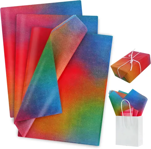 Miniatura 25 de BEISHIDA 100 hojas de papel de seda verde oliva a granel, papel de seda de envoltura para bolsas de regalo, papel de regalo de 14 x 20 pulgadas