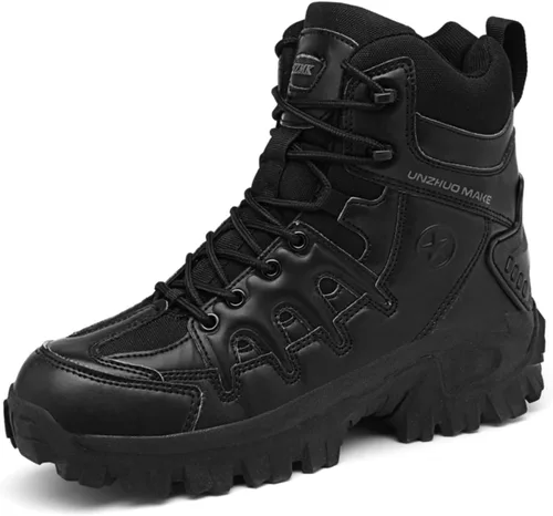 Miniatura 9 de Men's Military Tactical Boot Lightweight Comfortable Boots Motorcycle Combat Hiking Boots Hiking Boots Hiking Shoes